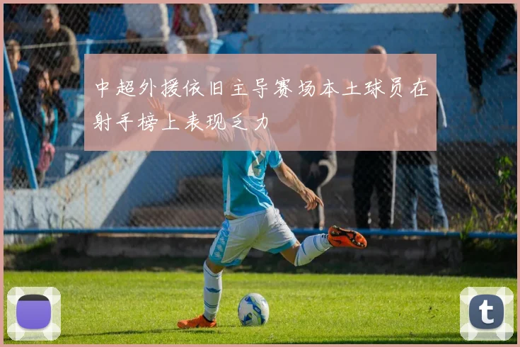 中超外援依旧主导赛场本土球员在射手榜上表现乏力